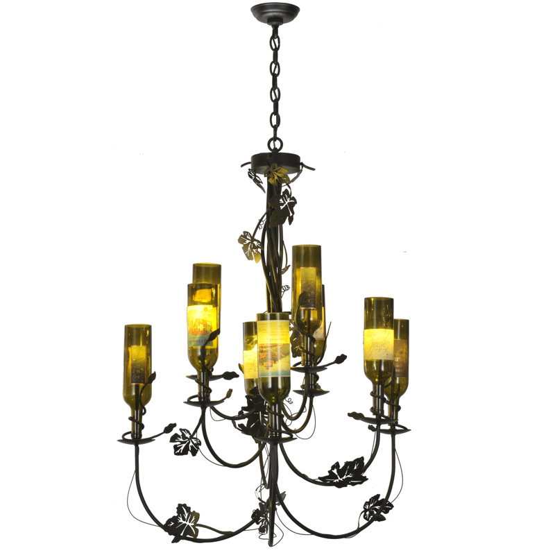 Lustre spectaculaire et unique à 9 lumières Weldy