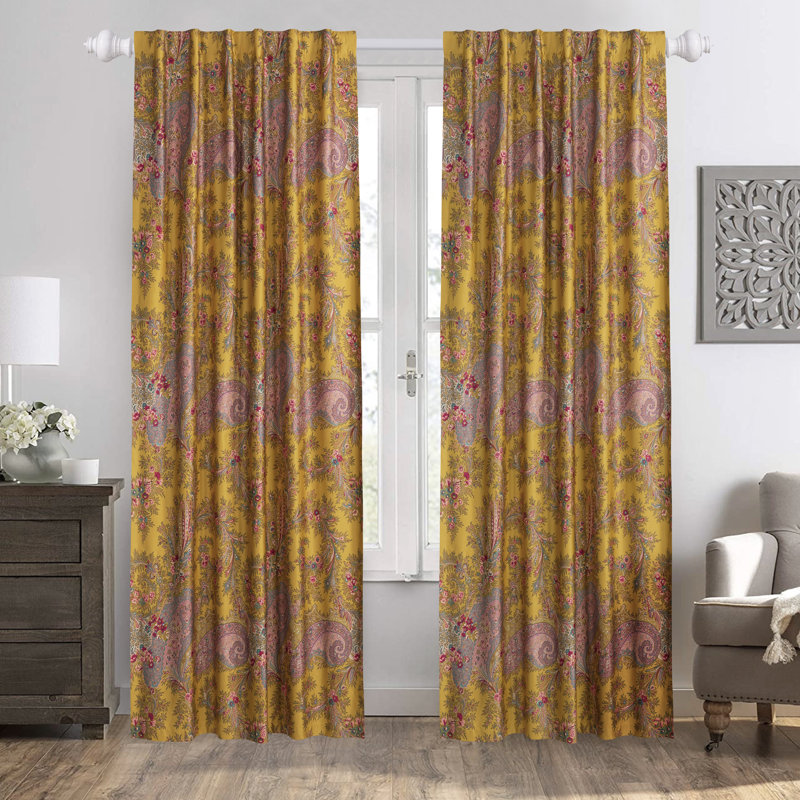 Cotton Blackout Curtain Pair, 52" W x 84" L