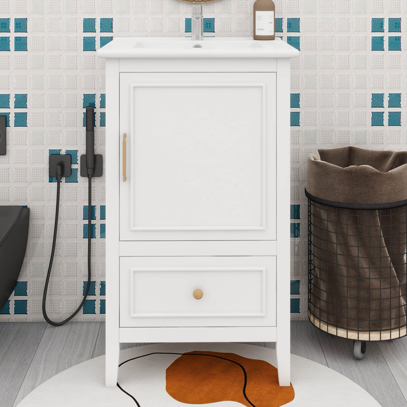 Petit meuble-lavabo 20 po avec lavabo