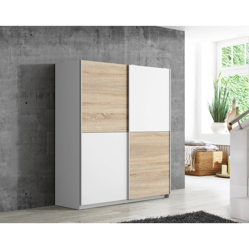Armoire Anglers, Blanc / brun clair