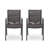 Outdoor Modern Aluminum Dining Chair With Rope Seat (Set Of 2)-599016377