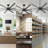 Vaczon 84/100/120 Inch Industrial Black HVLS Ceiling Fan with Remote Control, Windmill Large Aluminum Blades Ceiling Fan without Light-1797658484