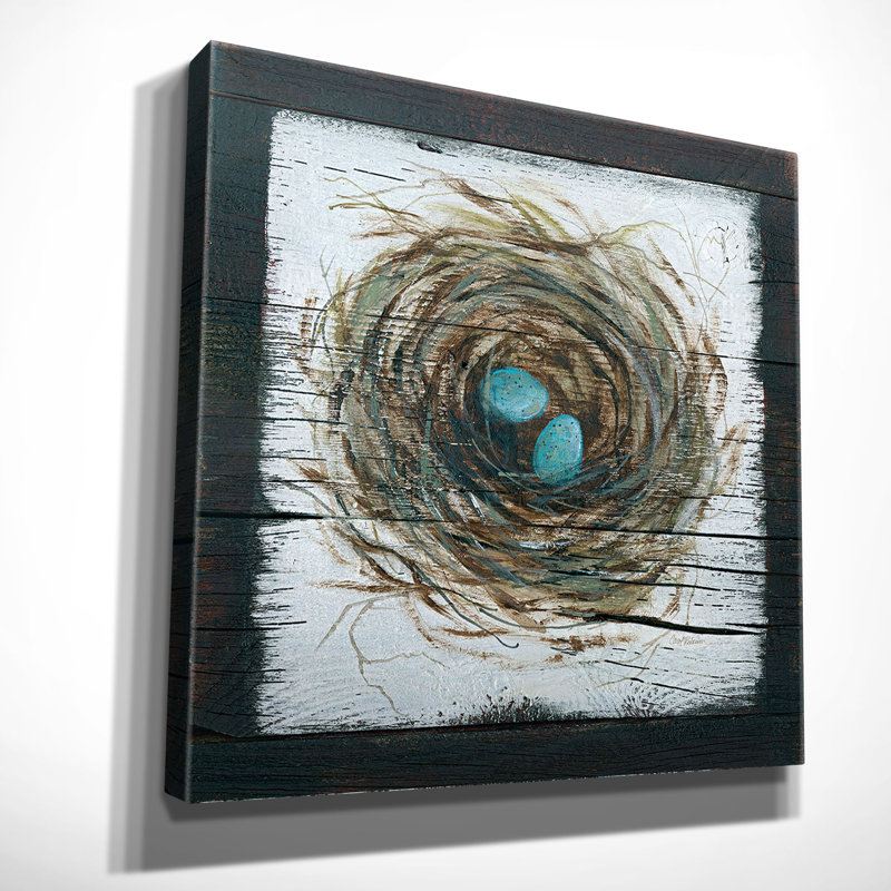 « nested nest » par carol robinson, reproduction d’art sur toile tendue, H 32 po x l 32 po x P 1,5 po