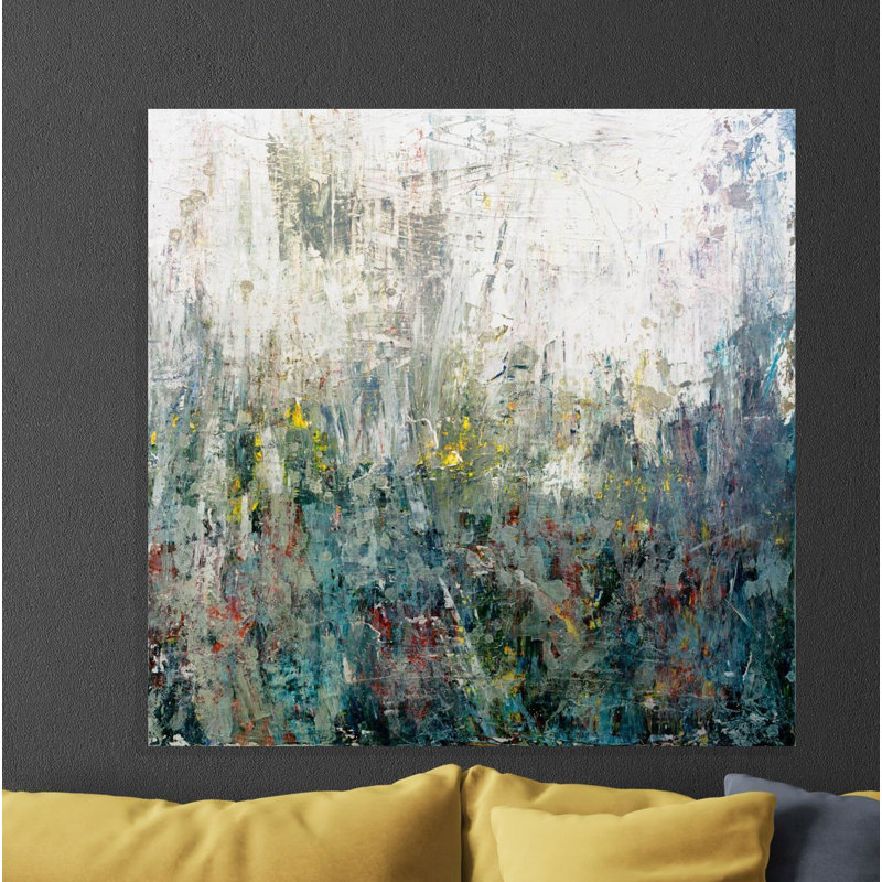 Wildflowers - Artist Enhanced Canvas Print, Black Framed Canvas, 31.5" H x 31.5" W x 1.75" D