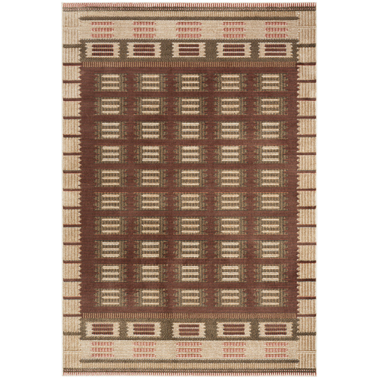 Marilo Rust Modern Indoor Rug