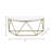Poulos Wood and Metal Wall Shelf with Geometric Iron Frame - Stylish Floating Storage for Decorative Display-13942059-24665357