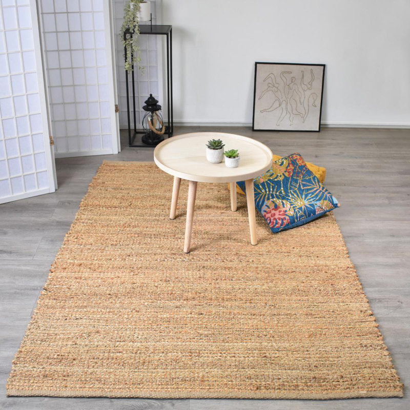 Timmie Solid Colour Hand Woven Area Rug, Rectangle 160 x 230cm