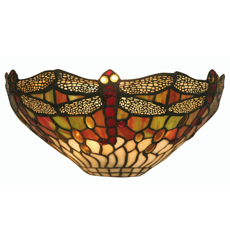 Dragon Fly Glass Half Moon