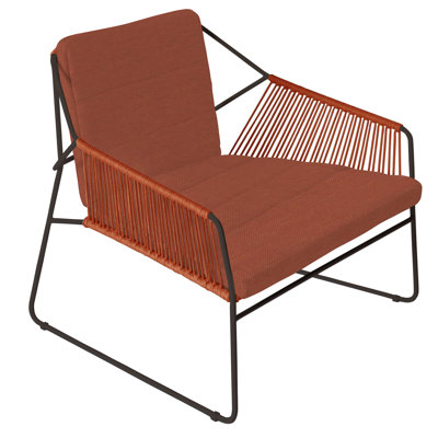 Chaise de patio avec coussins Sandur