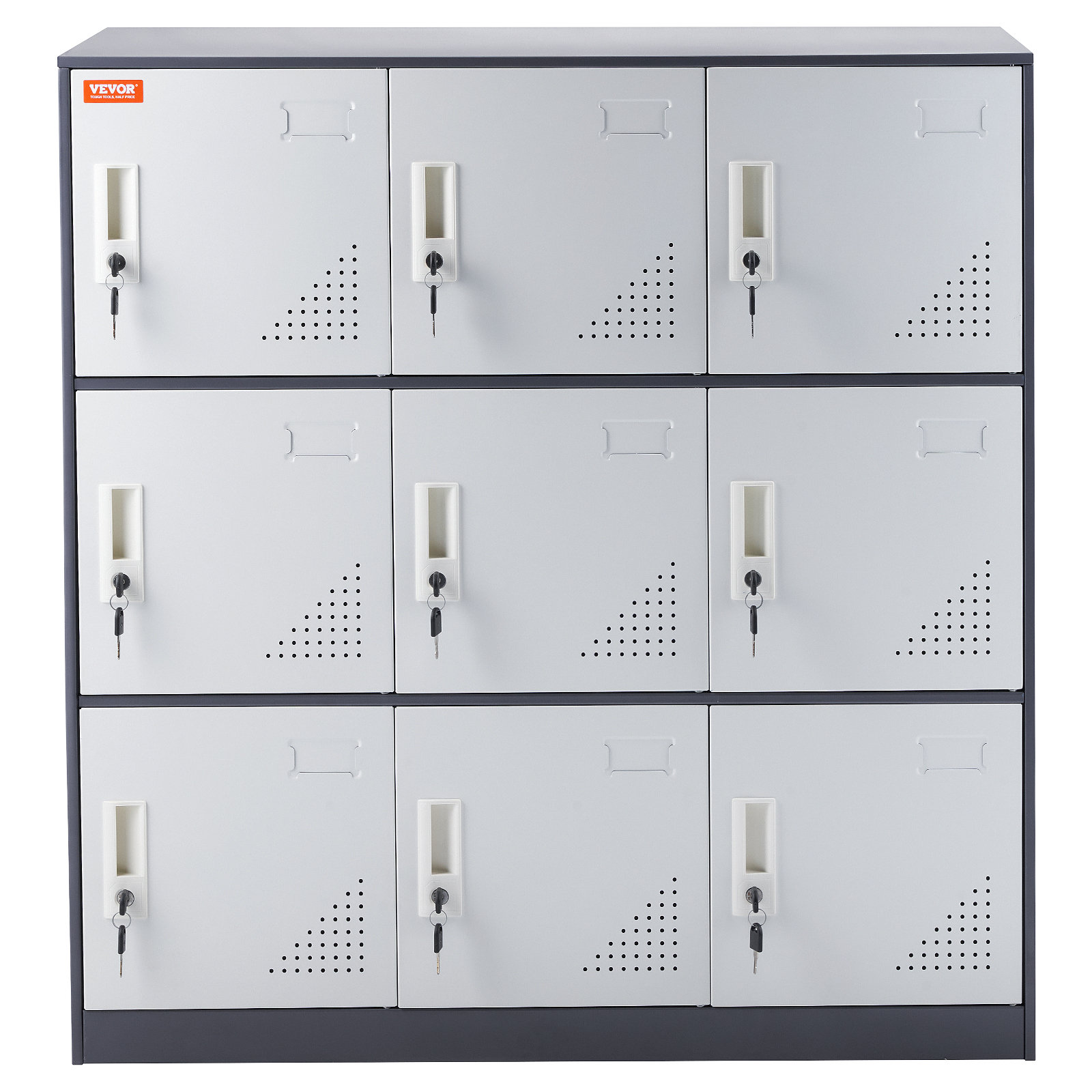 VEVOR 3 Tier Employee Locker, Blue Colour - Wayfair Canada