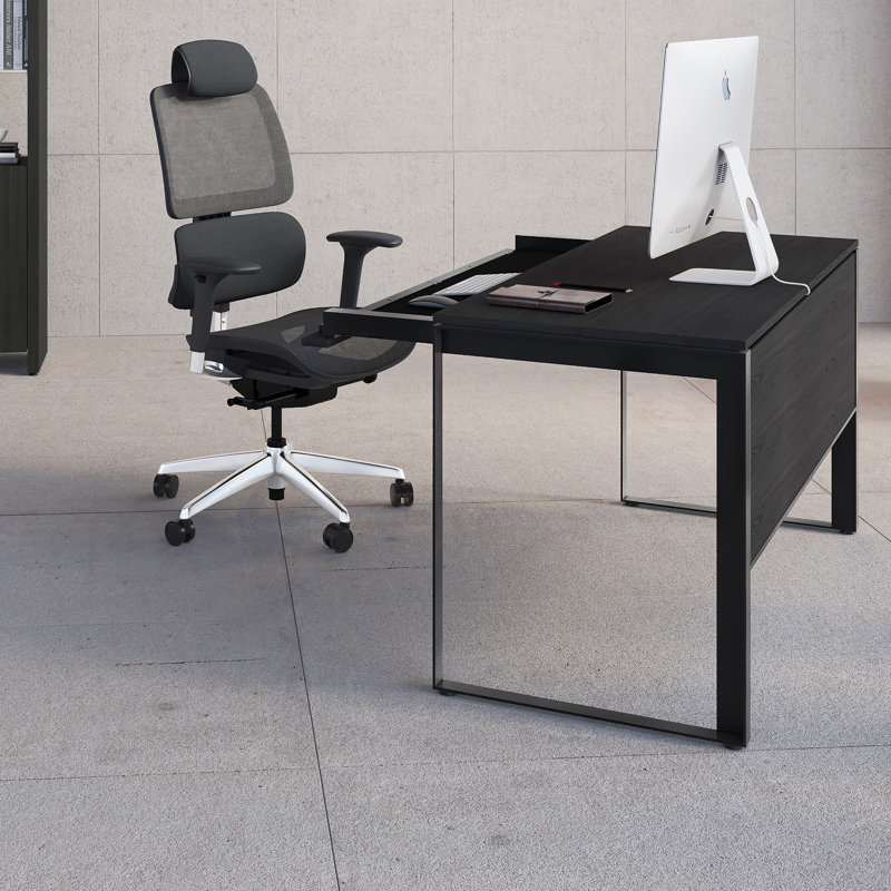 Linea™ Writing Desk, Charcoal Stained Ash