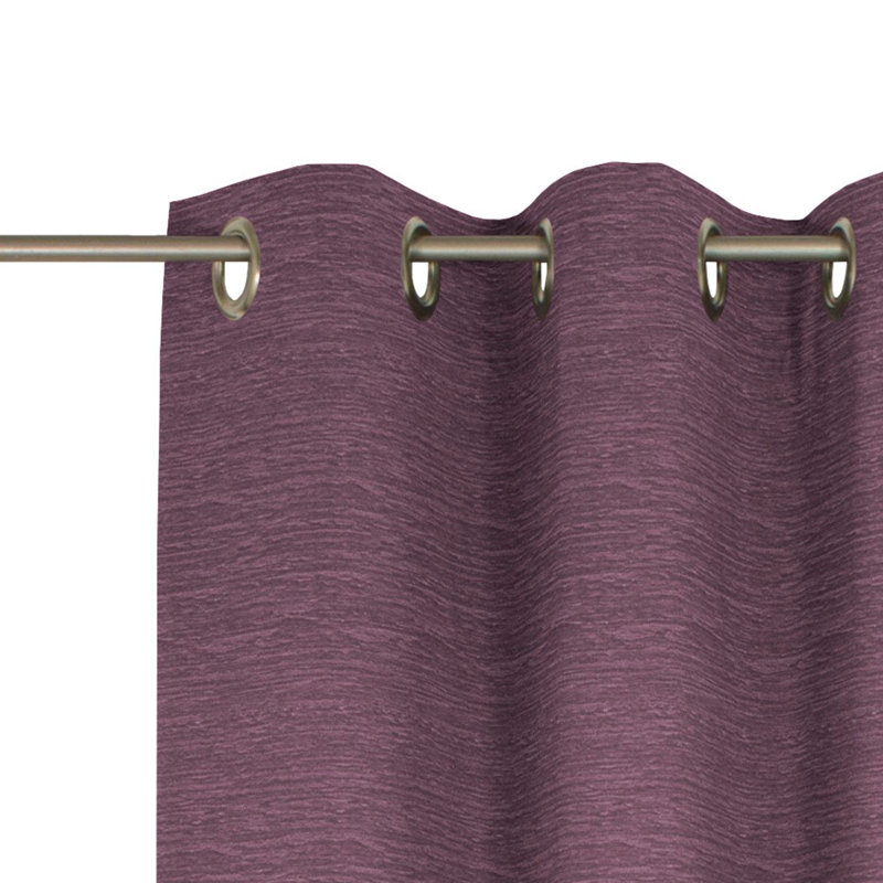 Breedlove Eyelet Room Darkening Single Curtain, 270cm Width x 245cm Drop, Berry