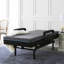 Taille réglable du lit relevable - Housse de matelas en mousse à mémoire de forme ferme de 6 po, fonction d'assistance, télécommande câblée, garde-corps rembourrés, charge maximale de 450 lb, métal bleu avec matelas fonctionnel avec housse à fermeture à glissière, télécommande