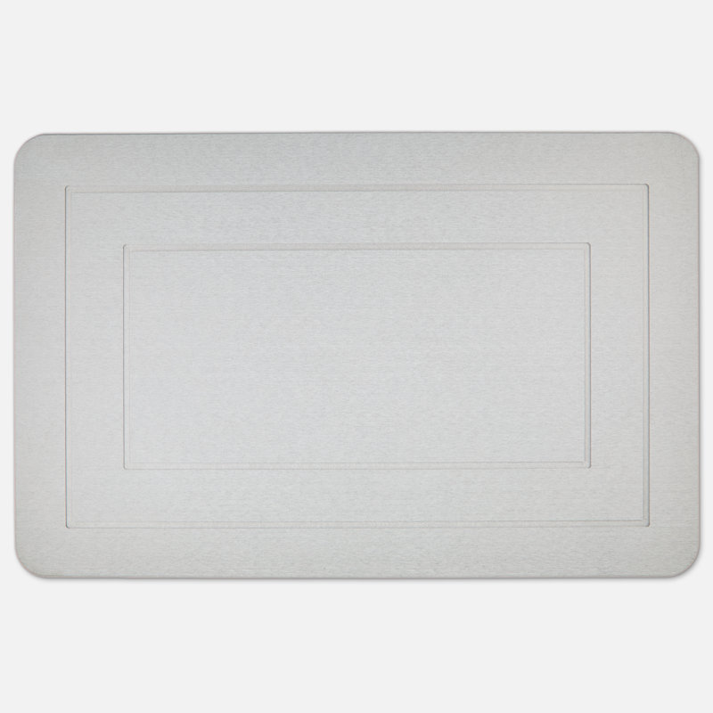 Stone Non-Slip Bath Mat, Silver