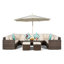 Yancey 5 Seater Rattan Corner Sofa Set