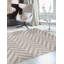 Bray Grey/Cream Chevron Area Rug-1364719256