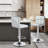 Faux Leather Swivel Bar Stools, Adjustable Counter Height Barstools Chair with Backrest and Footrest-475898521-518786943