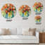 Coquelicots rouges - horloge murale traditionnelle-93601785