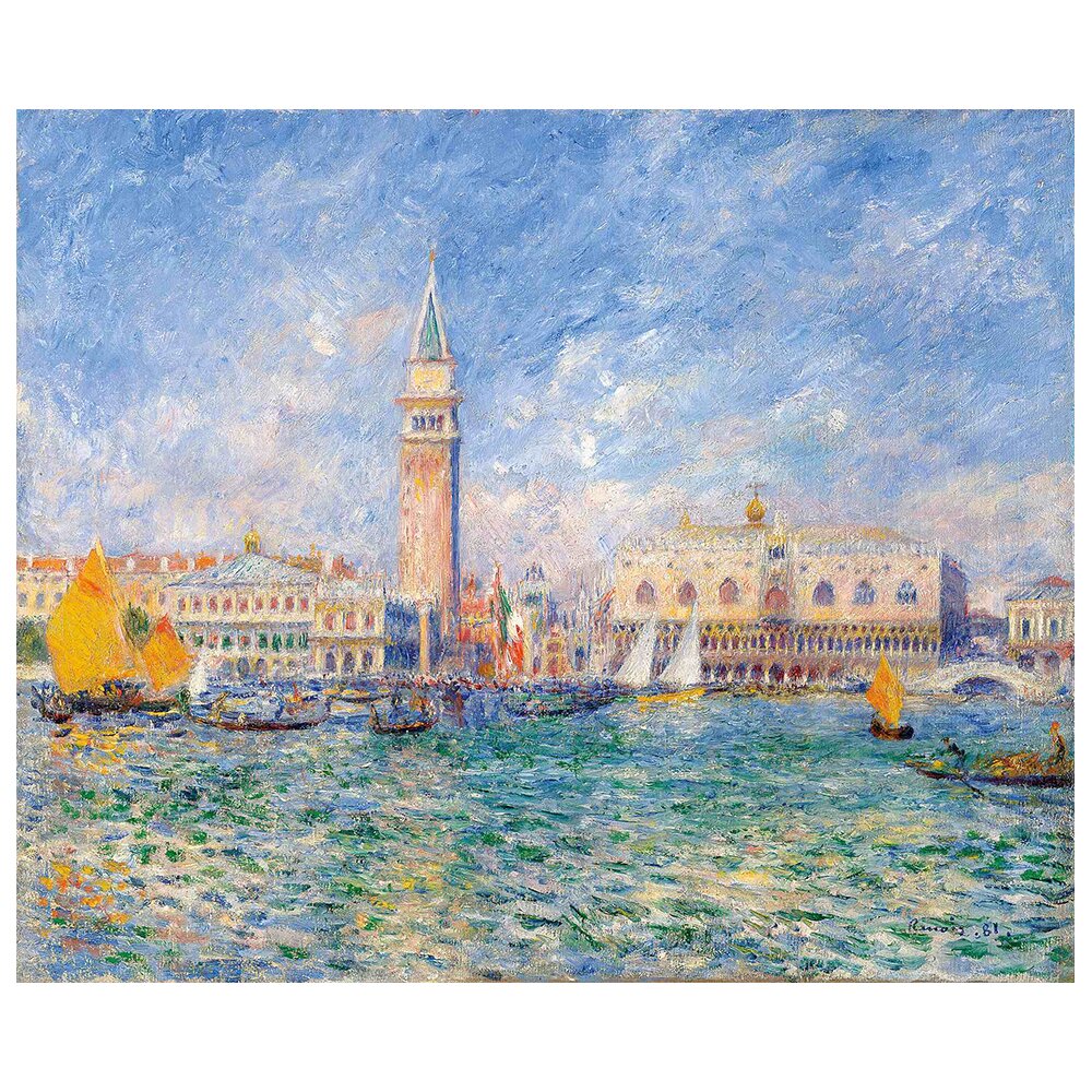 Leinwandbild View Of Venice (The Doge''s Palace) von Pierre Auguste Renoir