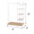 Mah 48'' Metal Clothing Rack