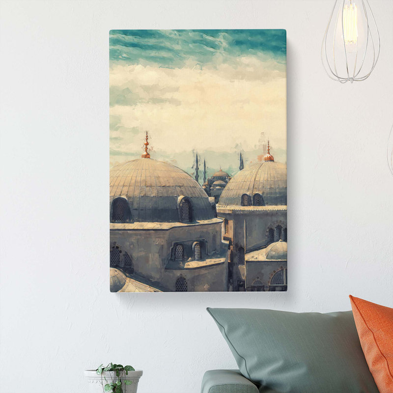 Hagia Sophia In Istanbul - Print, Wrapped Canvas, 50cm H x 35cm W x 3cm D