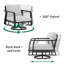 FR Deux chaises pivotantes + une table d'appoint, chaise