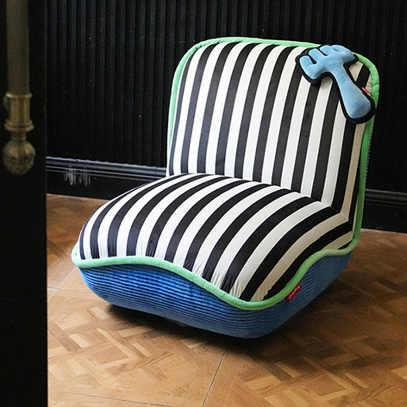 Fauteuil inclinable rotatif flexible, Noir / blanc