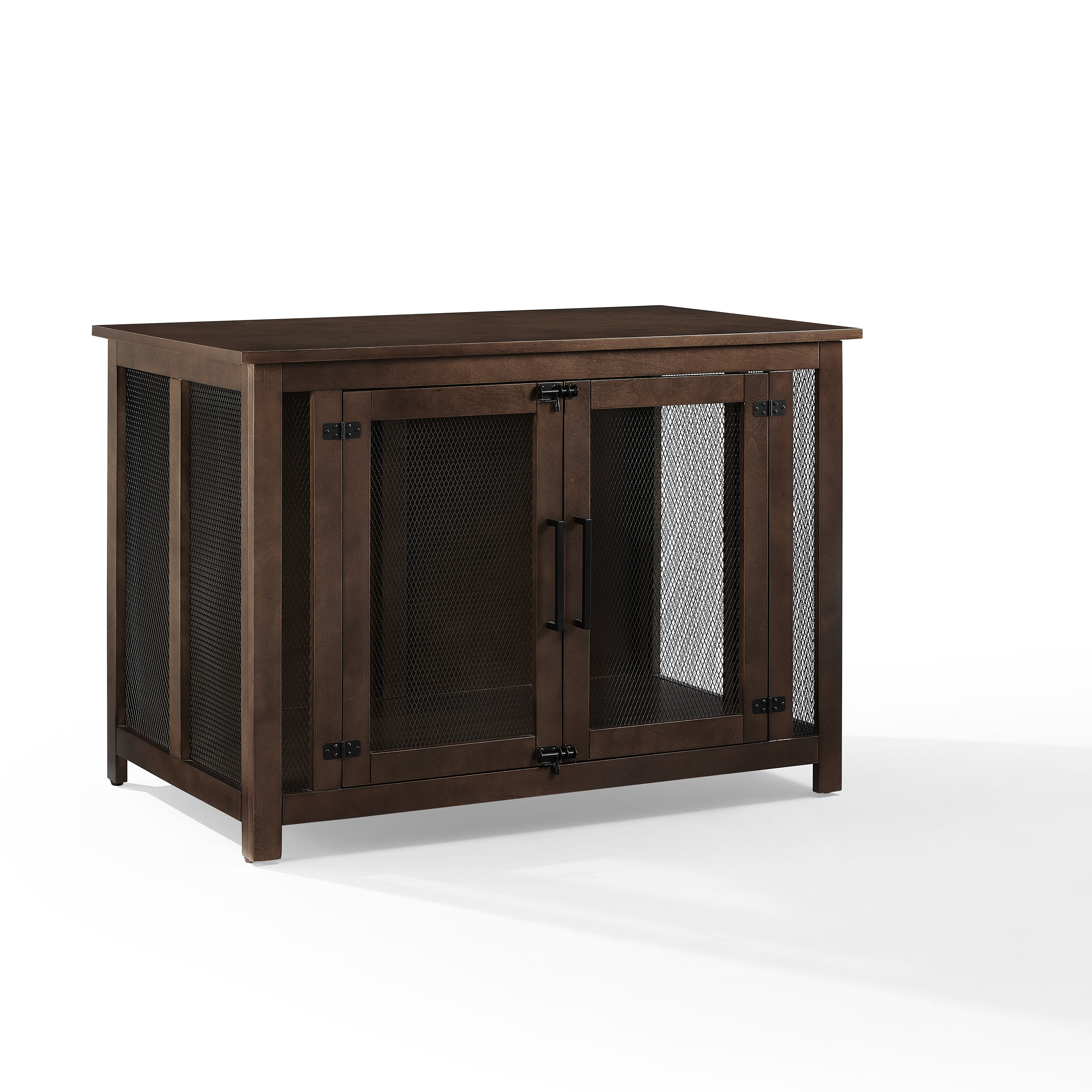 Tucker Murphy Pet™ Dane Credenza Dog Crate White | Wayfair - Credenza Modern With Pet Storage