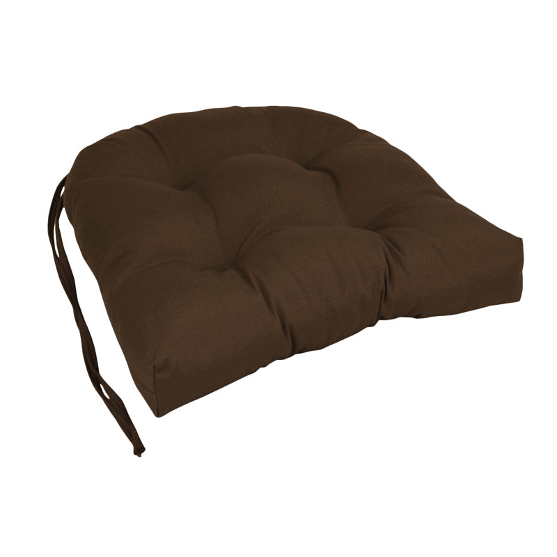 Outdoor 3.5'' Dining Chair Seat Cushion, Chocolate