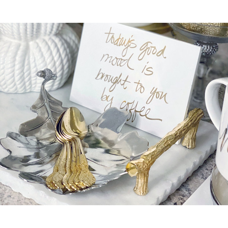 Majestic Forest Handmade Pewter Appetizer Plate