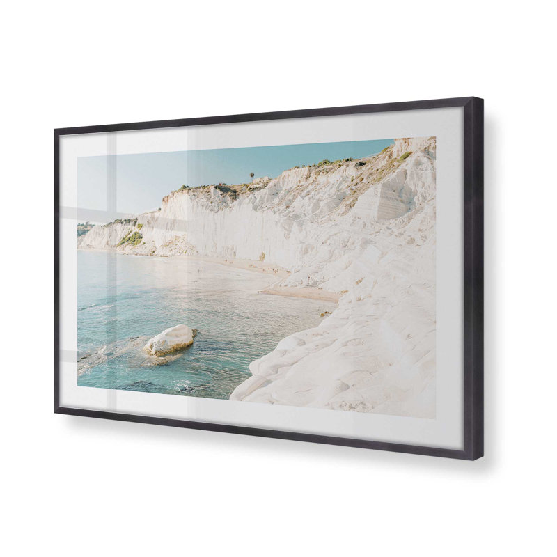 Cliffside Dreams Print, 12.25" H x 15.25" W x 1.25" D, Weathered Zinc Framed