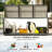 Garden Wicker Deck Box,Outdoor Storage Box,Waterproof Storage Box
