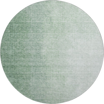Premium Machine Washable Prisco Green Rug
