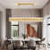60-Light 54"L Dimmable Square / Rectangle Crystal Cup Chandelier with Crystal Accents(Bulbs Included)