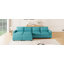 Canapé modulaire convertible en U de 103,9 po avec deux chaises longues de rangement et quatre ports USB pour le salon-115720332