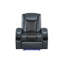 Fauteuil inclinable bleu et noir avec Bluetooth