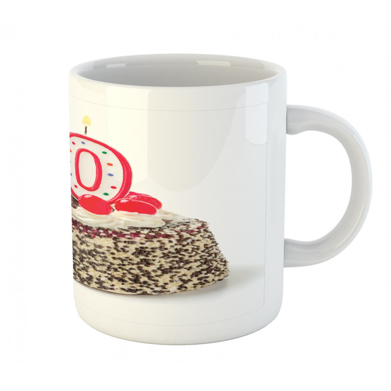 Grande tasse à café à quatre-vingt-quatre anniversaire