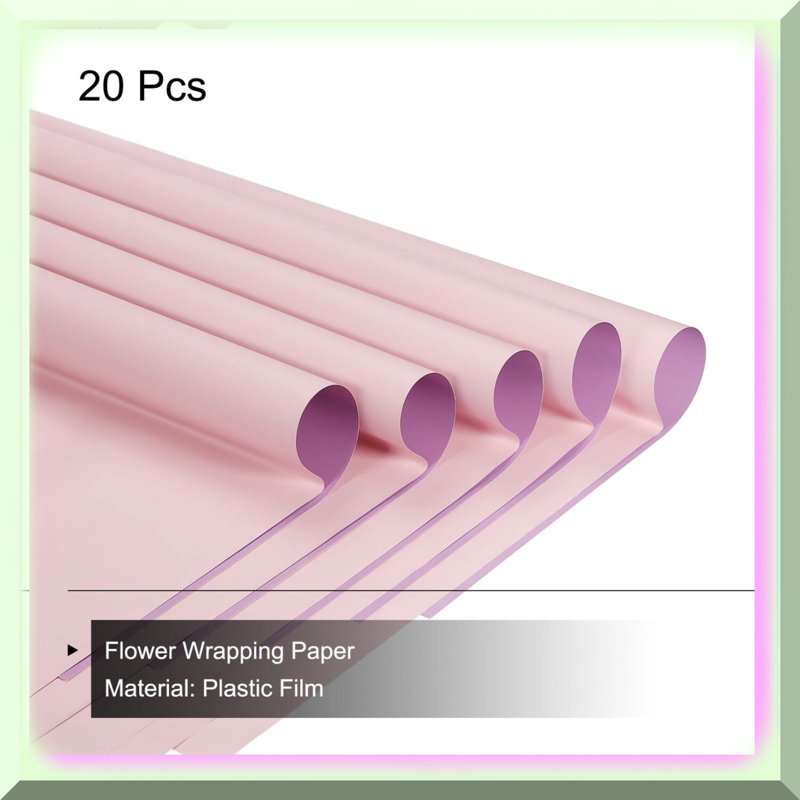 20 Pcs Double Sided Flower Wrapping Paper
