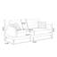 Causeuse-coussin standard en similicuir blanc crème-491490888