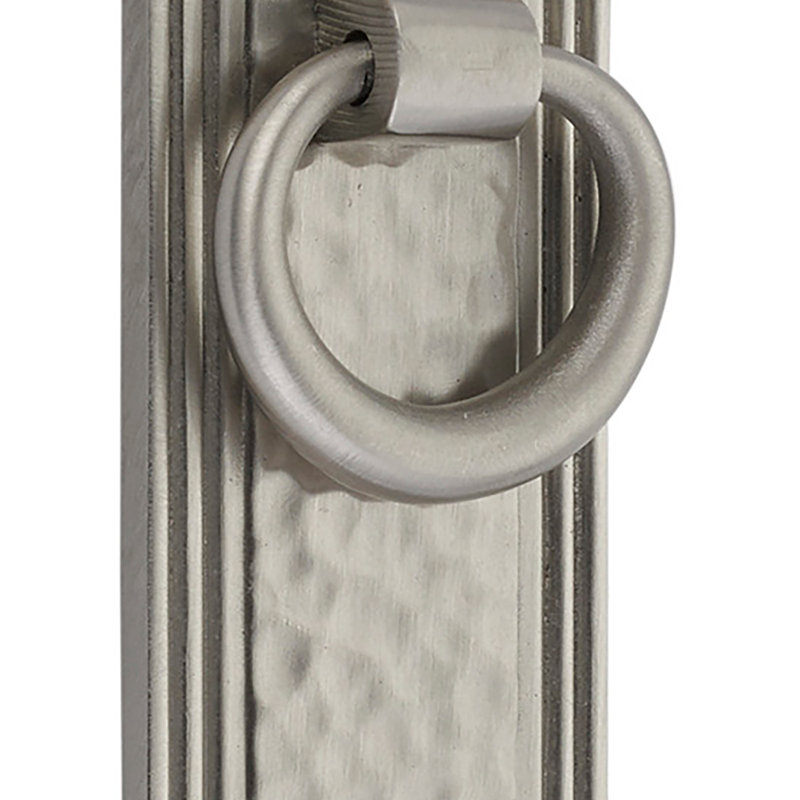 Hammered Ring Pull, Satin Nickel
