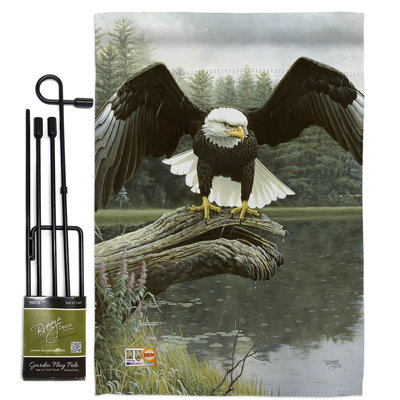 Double Sided 18.5'' H x 13'' W Polyester Flag Set