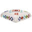 Bradlec Geometric White Square Floor Cushion