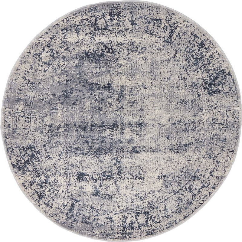 Parrado Ikat Indoor Rug, Round 8'