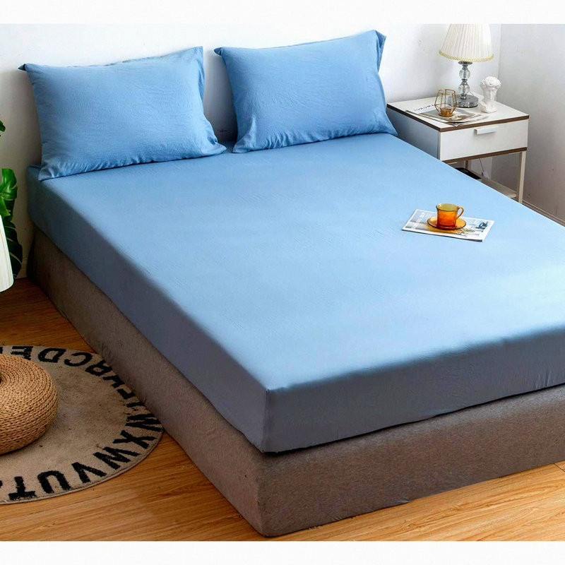 UltraSoft Comfort Bedding Set - Pre-Washed Microfiber Fitted Sheet & Pillowcases - Double Brushed, Silky Smooth, Crinkle Textured