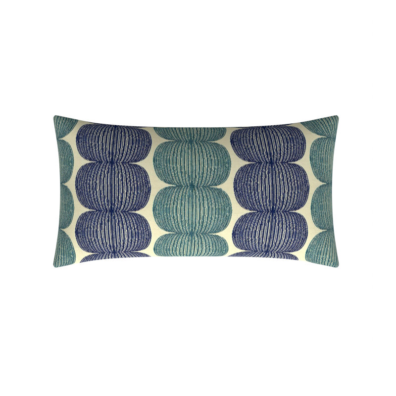 Canton Rectangular Pillow Cover & Insert, 16"H x 30"W, Snowcone