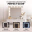Mobley Dressing Table with Mirror and Seat and Storage Included
