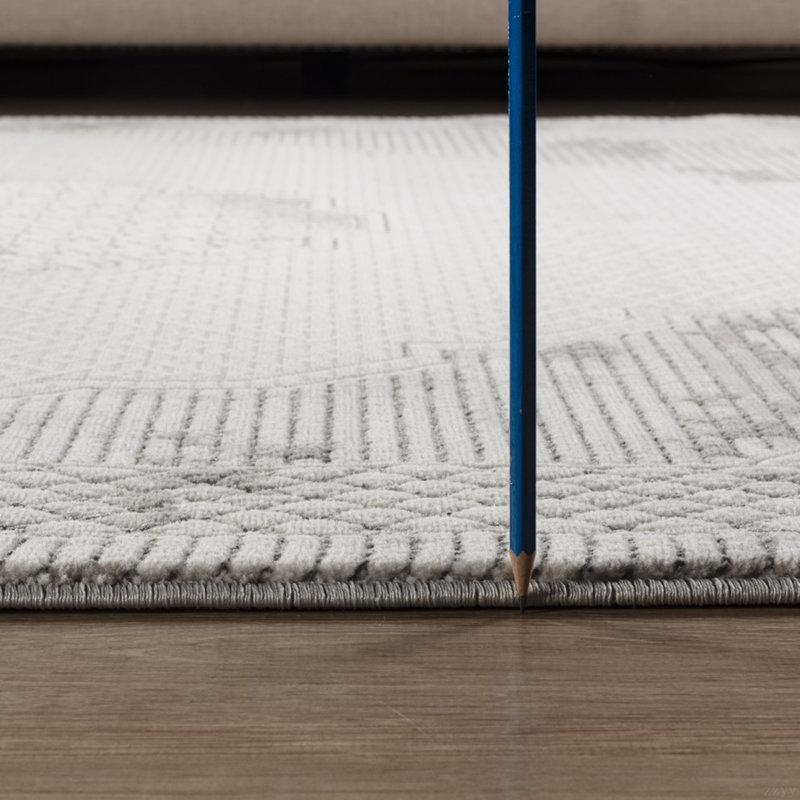 Gray Area Rug, Rectangle 5'3" x 7'3"