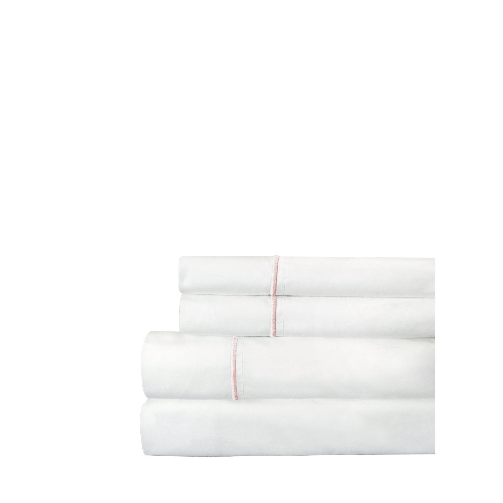 Benin 100% Cotton Percale Sheet Set, California King, Rose