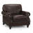 Ellard Genuine Leather Rolled Arm Accent Chair