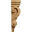 Petit corbeau en bois de pilastre Acanthus l 3 po x P 1 3/4 po x H 6 po (paquet de 6)-91124936